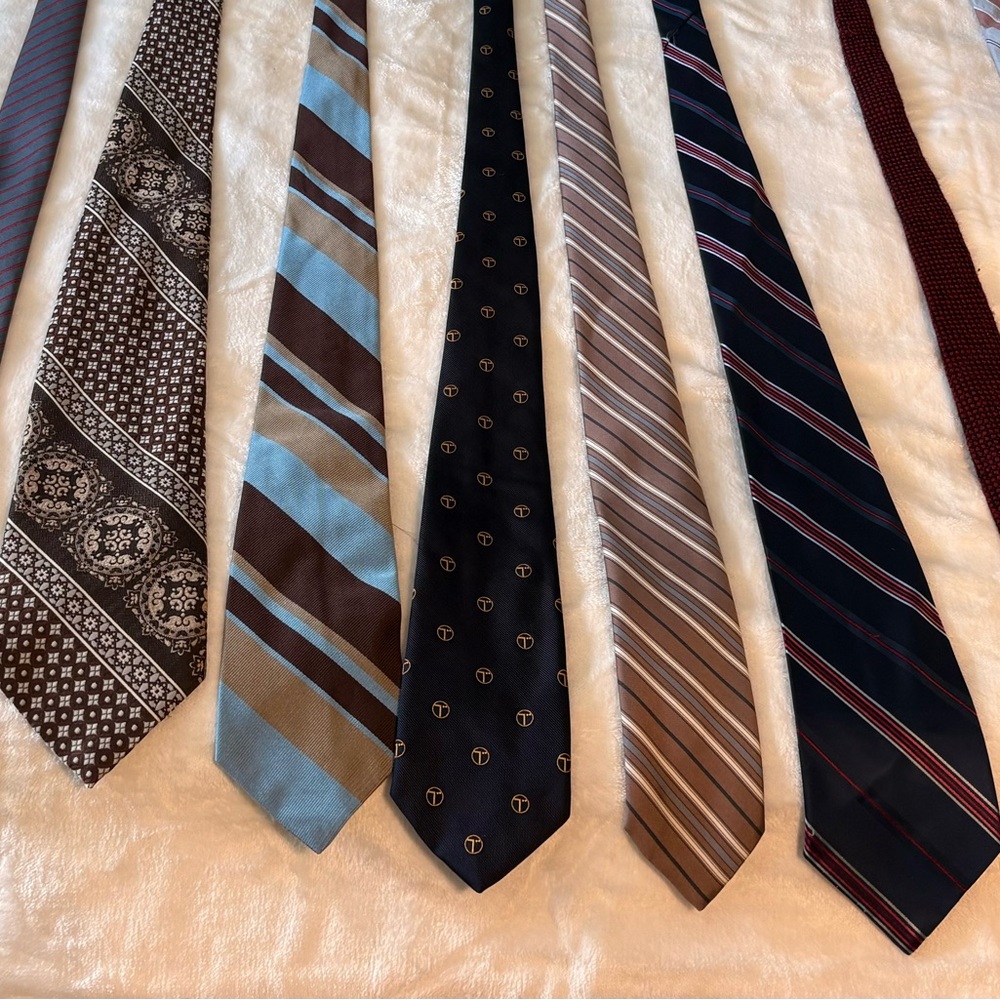 Vintage Men's Designer Tie Bundle - Christian Dior, Eaton & More! Silk Ties